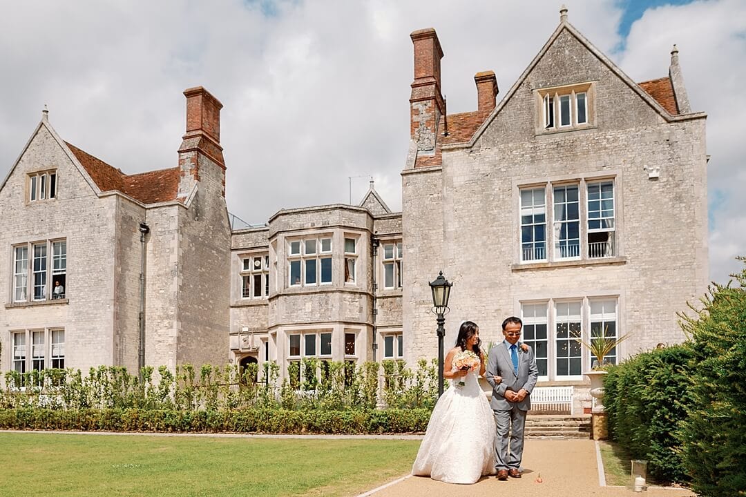 wedding ceremony at Froyle Park