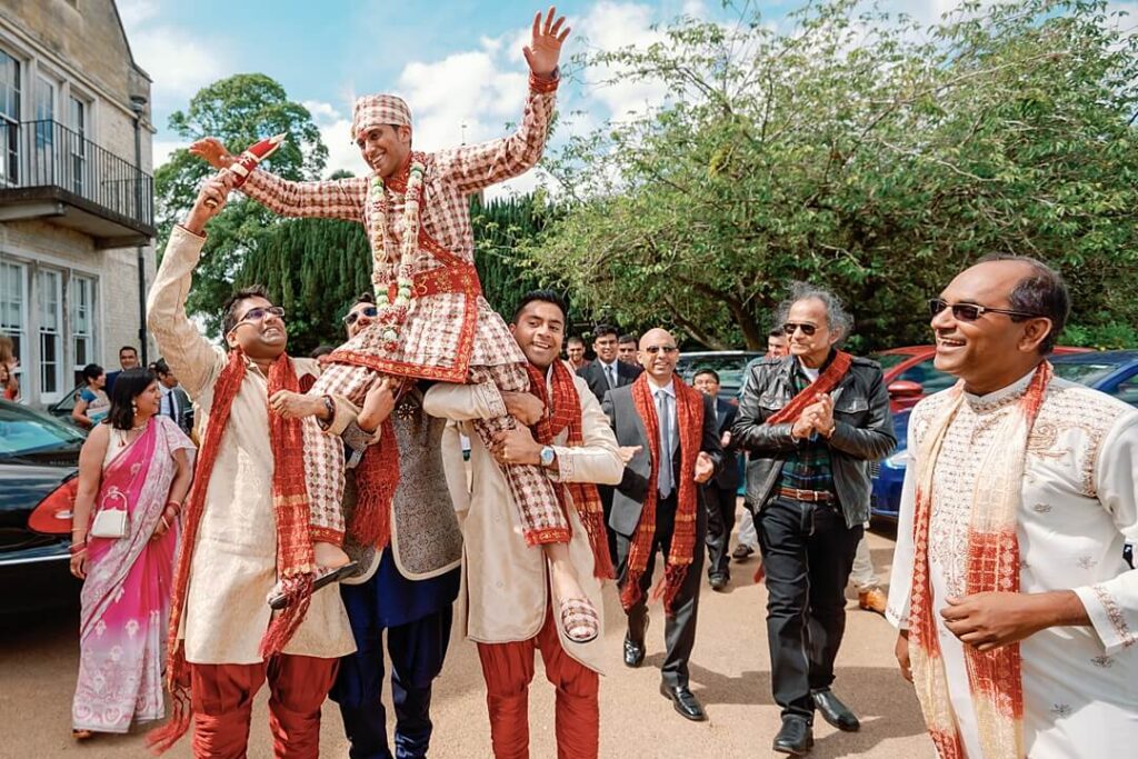 the baraat at Froyle Park