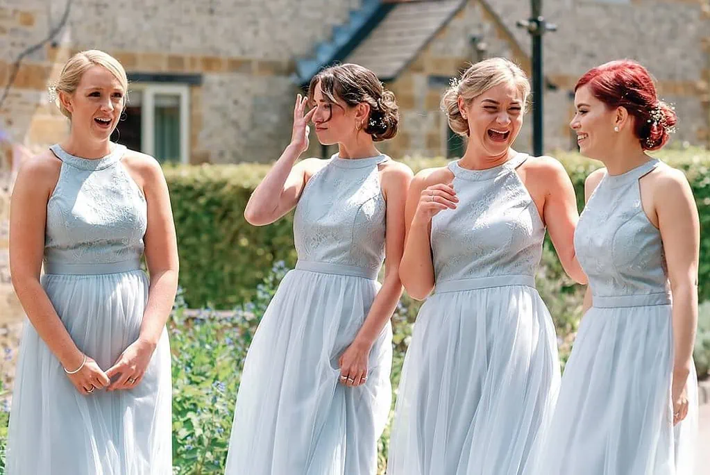 bridesmaids reactions to seeing the bride