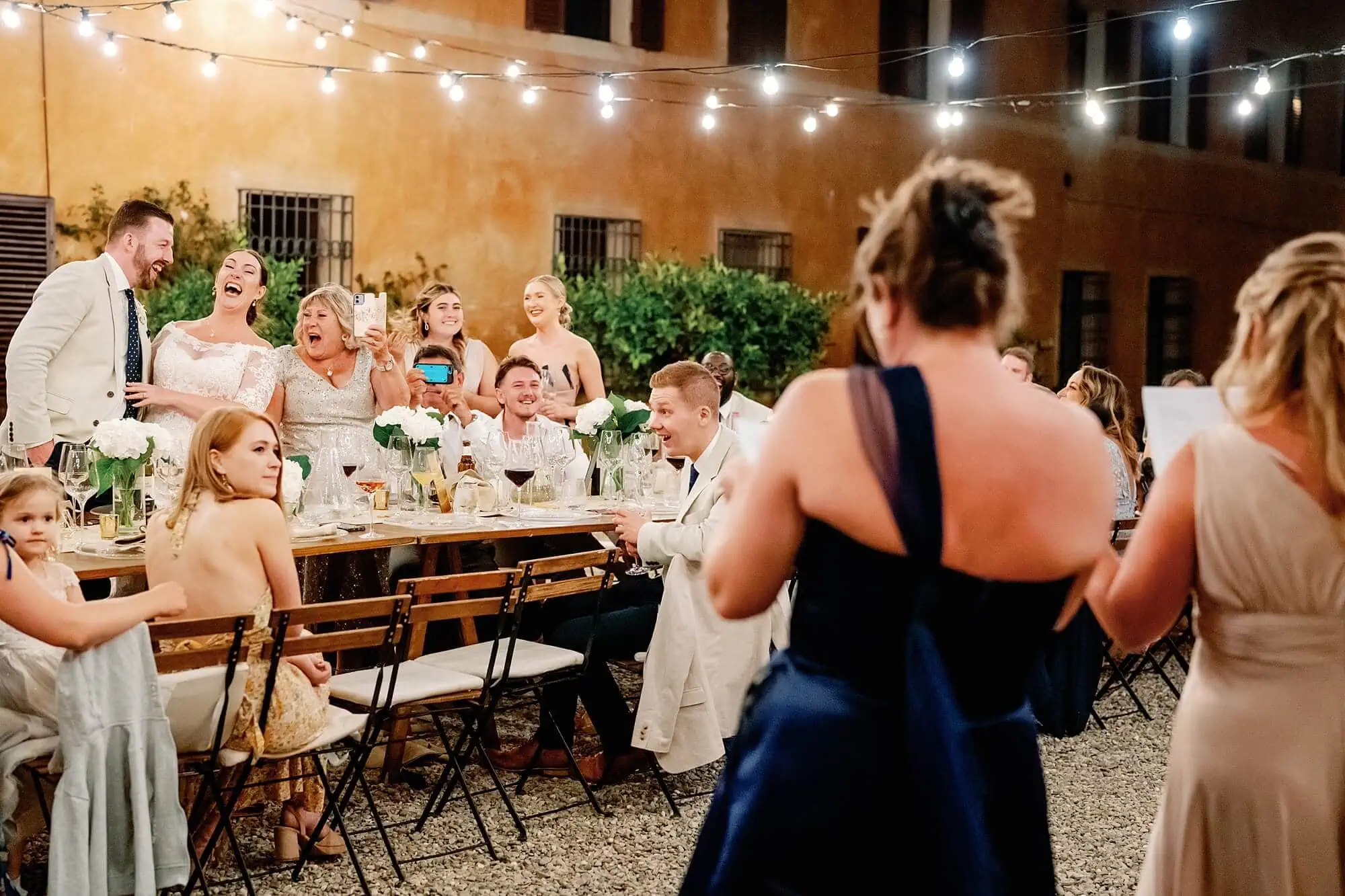 bridesmaids speech at the Villa Catignano