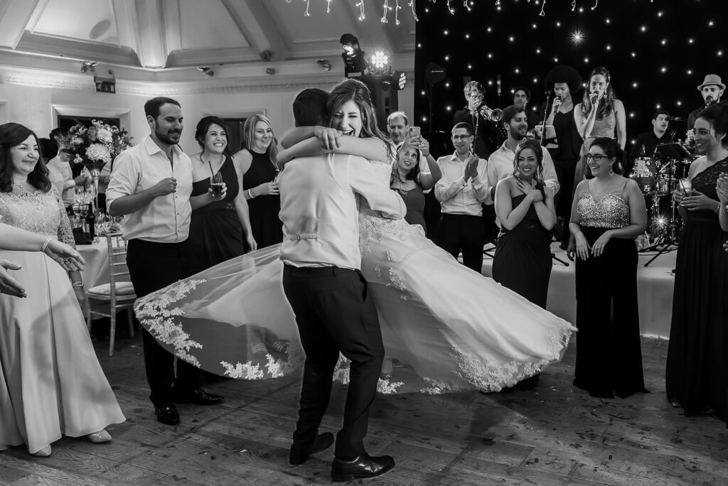 Dancing at the Stock Brook Country Club Wedding Photographer