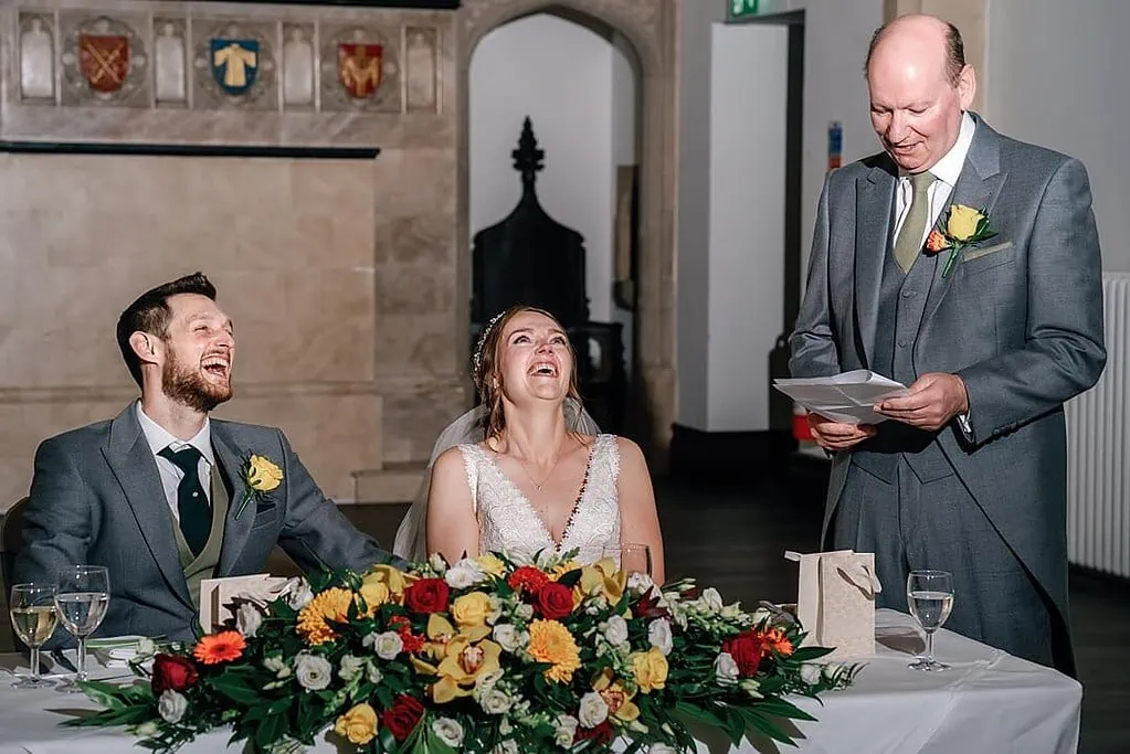 funny speech hanbury manor wedding photography