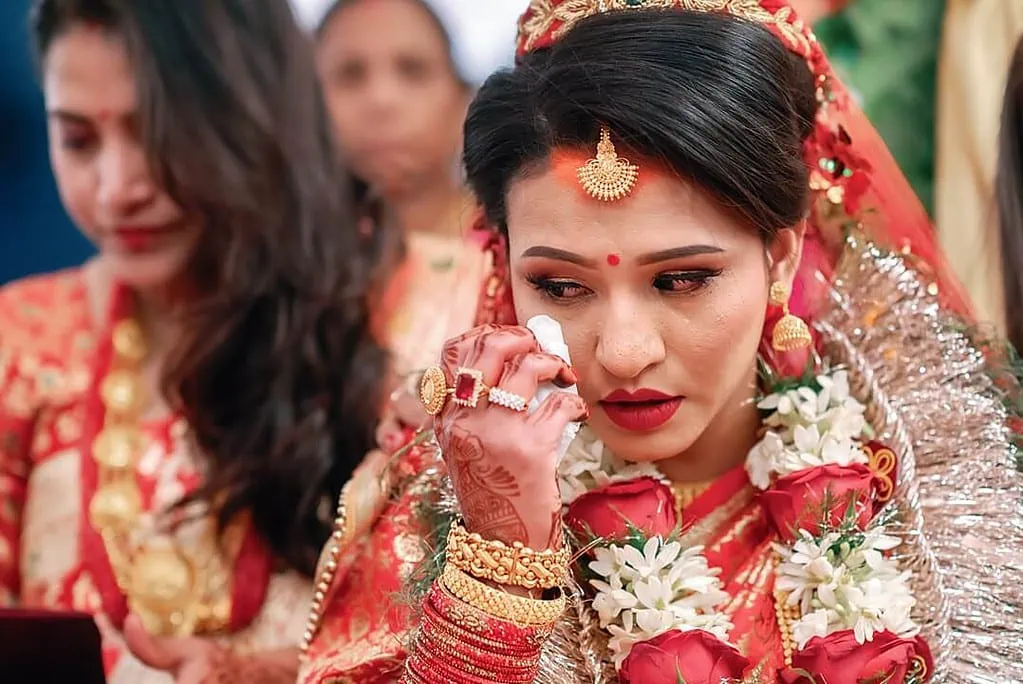crying bride in kathmandu