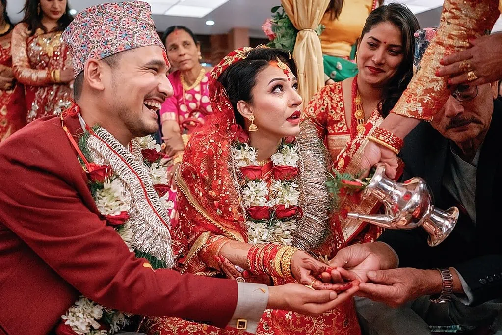 the wedding ceremony in nepal