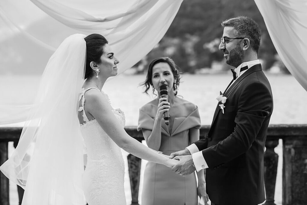 The Wedding ceremony at Villa Pizzo