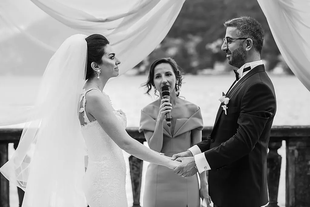 The Wedding ceremony at Villa Pizzo