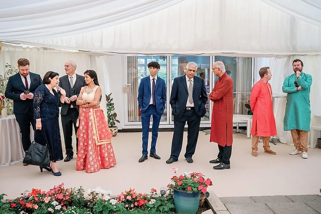 guests waiting for the indian wedding ceremony