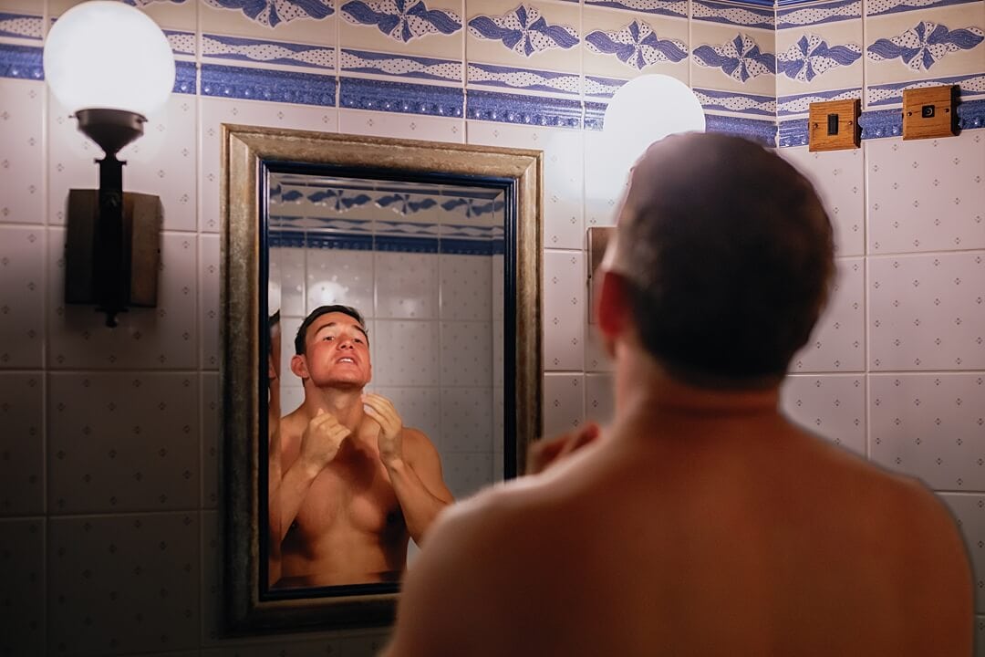 groom getting ready at Pennyhill Park