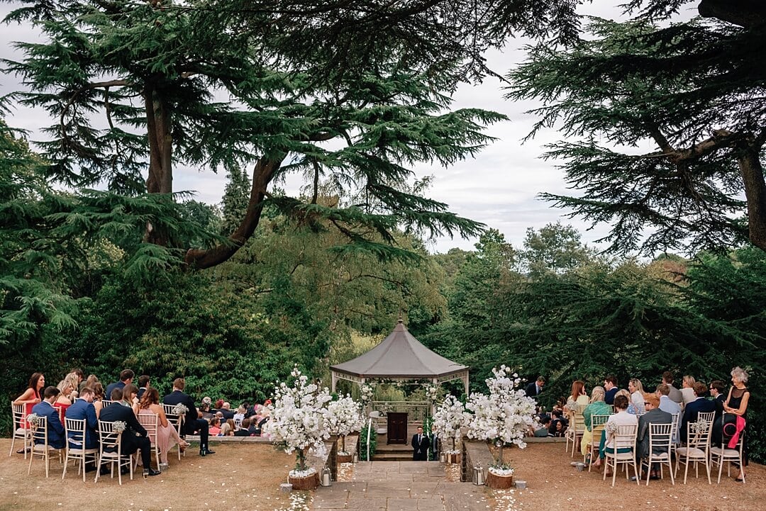 groom waiting for the bride at Pennyhill Park