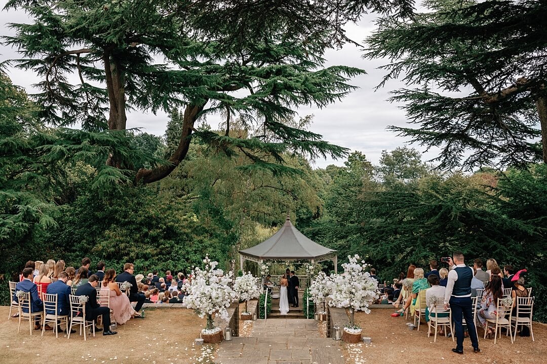The wedding ceremony at Pennyhill Park