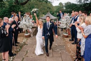 happy couple at Pennyhill Park