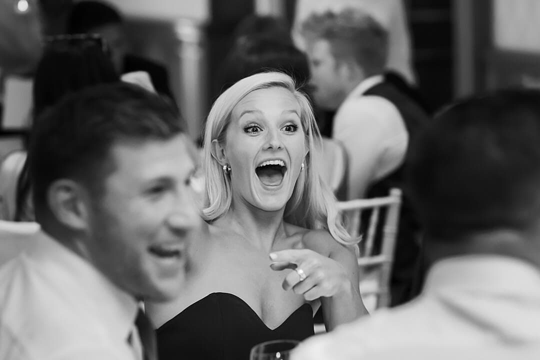 guests at wedding reception