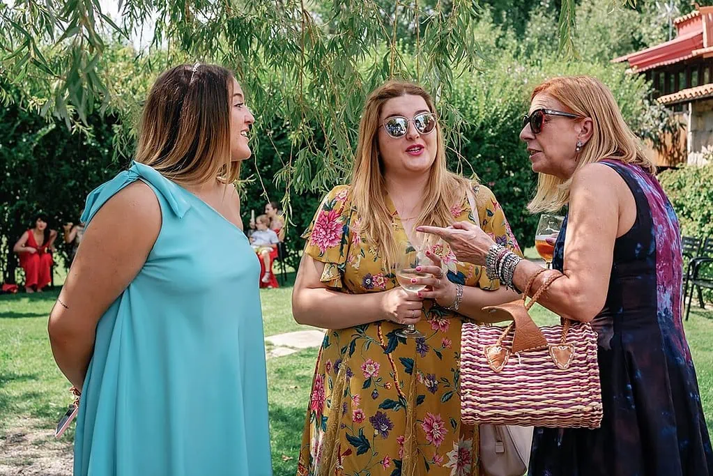 guests at the Spanish wedding