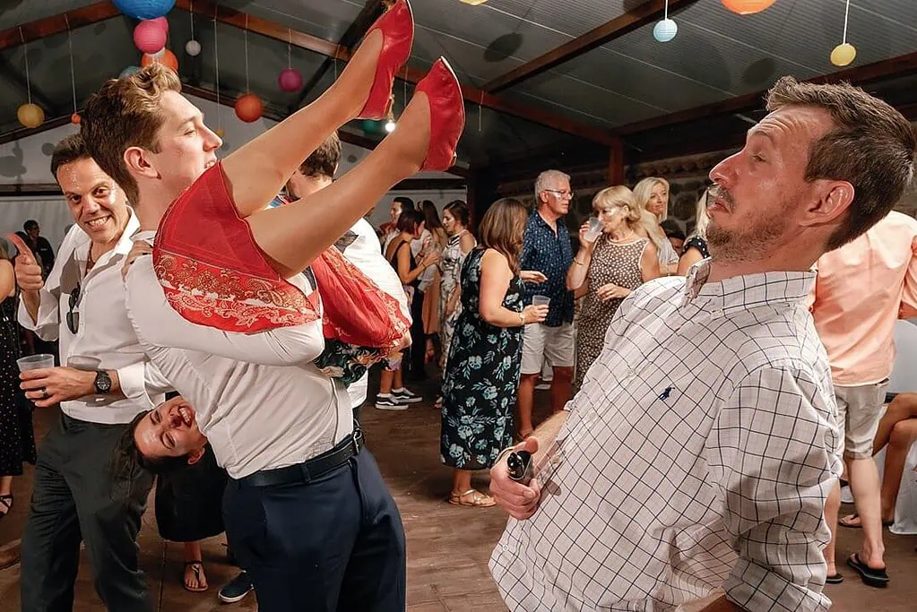 dancing at the Finca el Venero wedding