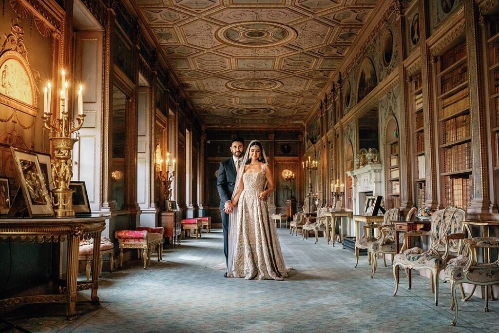 couple portraits in Syon House