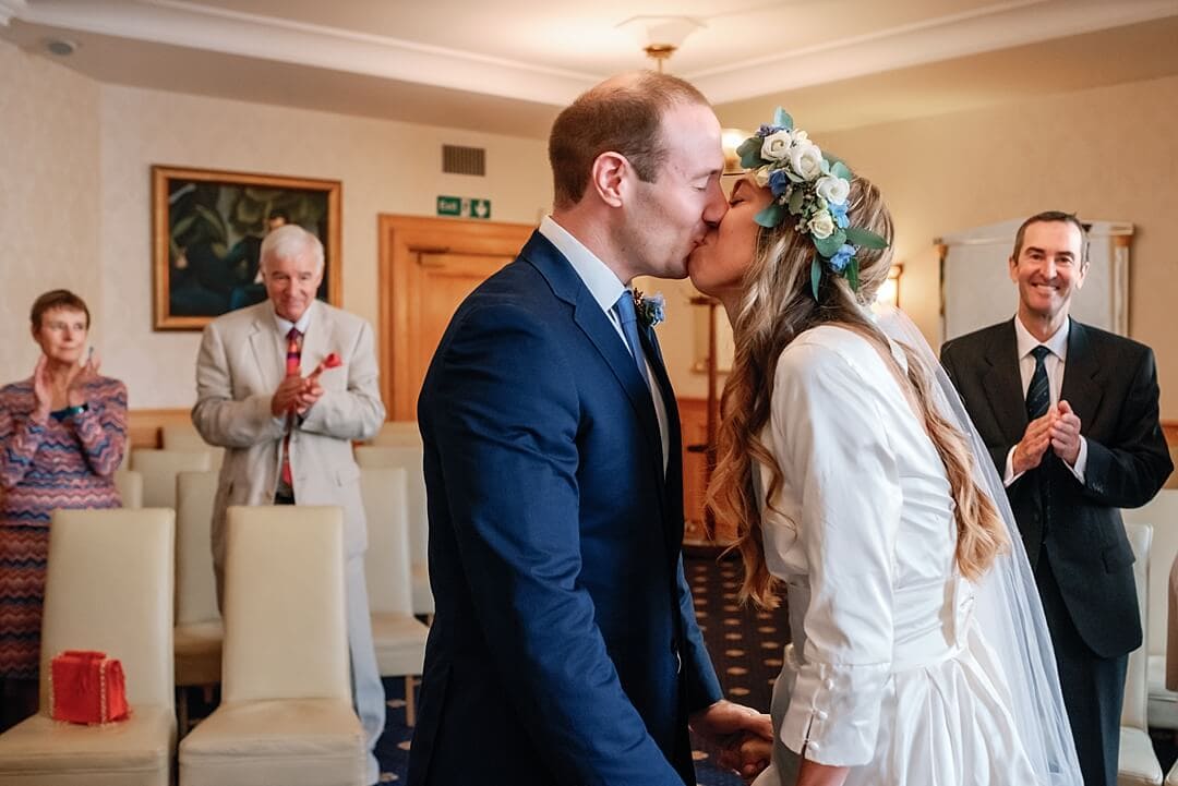 first kiss at Wandsworth Town Hall