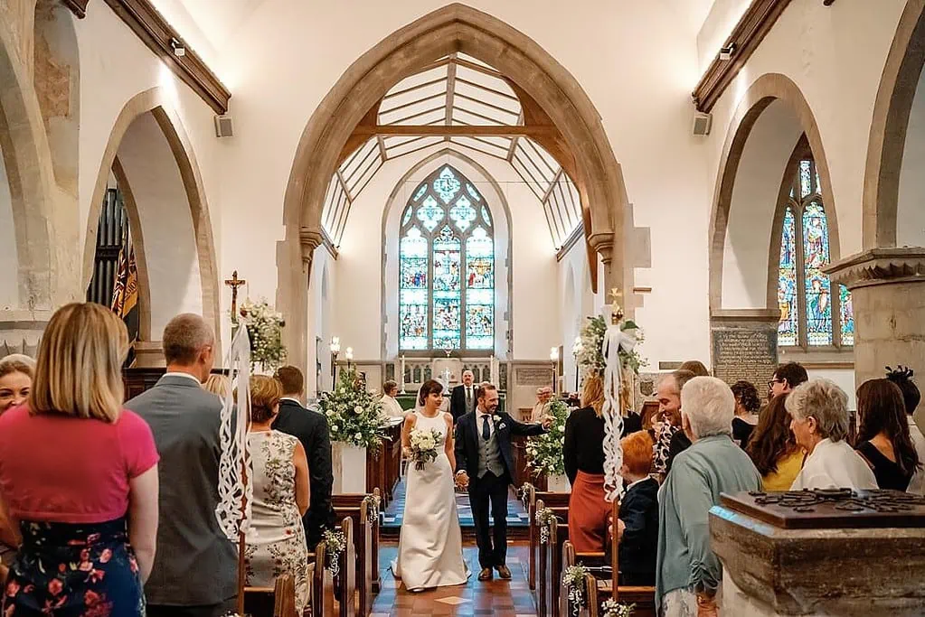 the recessional at St Nicolas Great Bookham