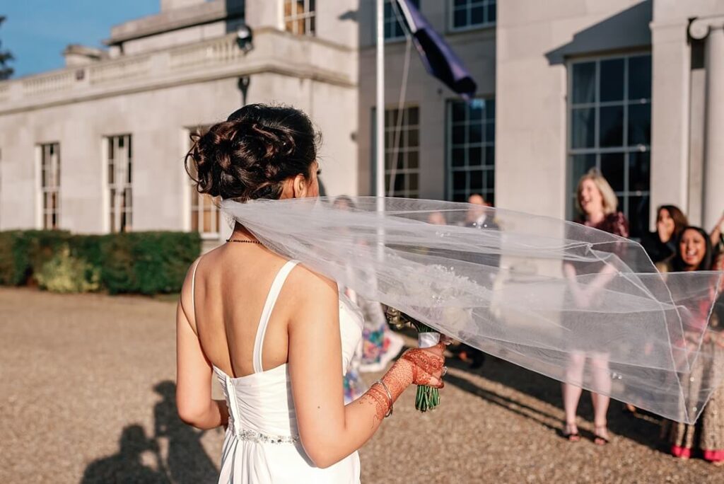 the bride at Addington Palace