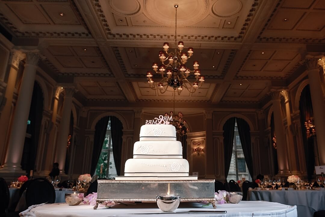 the cake at The Corinthia Hotel