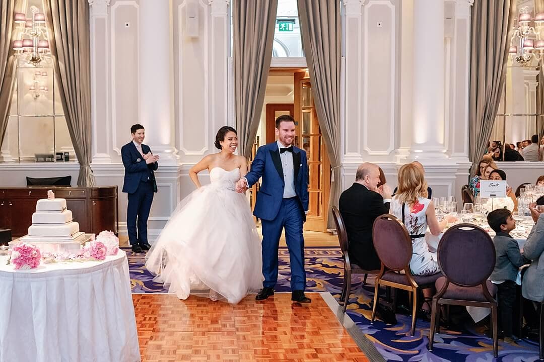 The bride and groom's Ballroom entrance at The Corinthia London