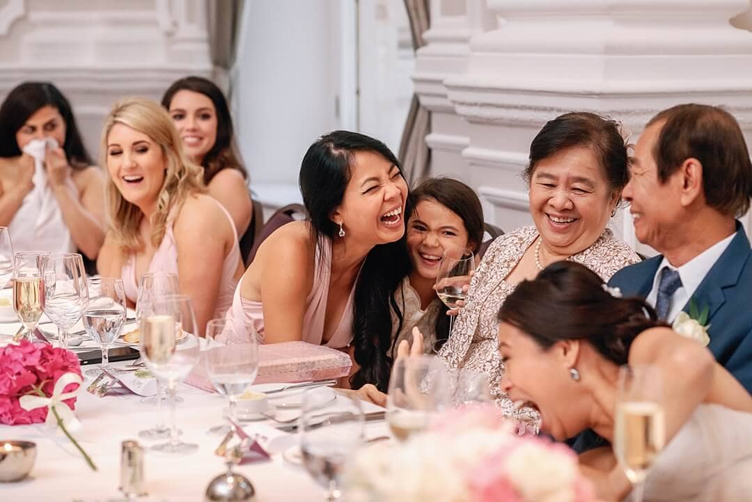 joyful emotions during the speeches in The Ballroom at The Corinthia Hotel London