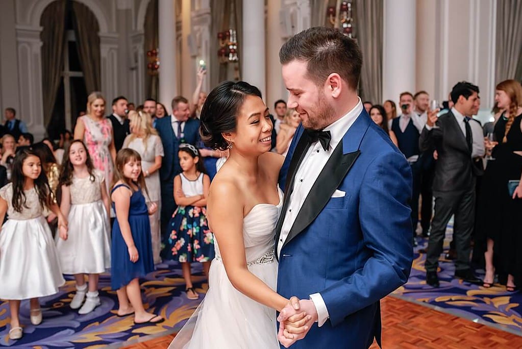 the first dance at The Corinthia Hotel