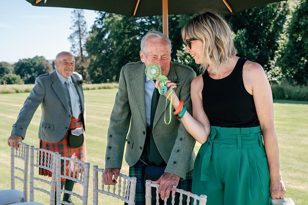 the wedding ceremony at cowdray house