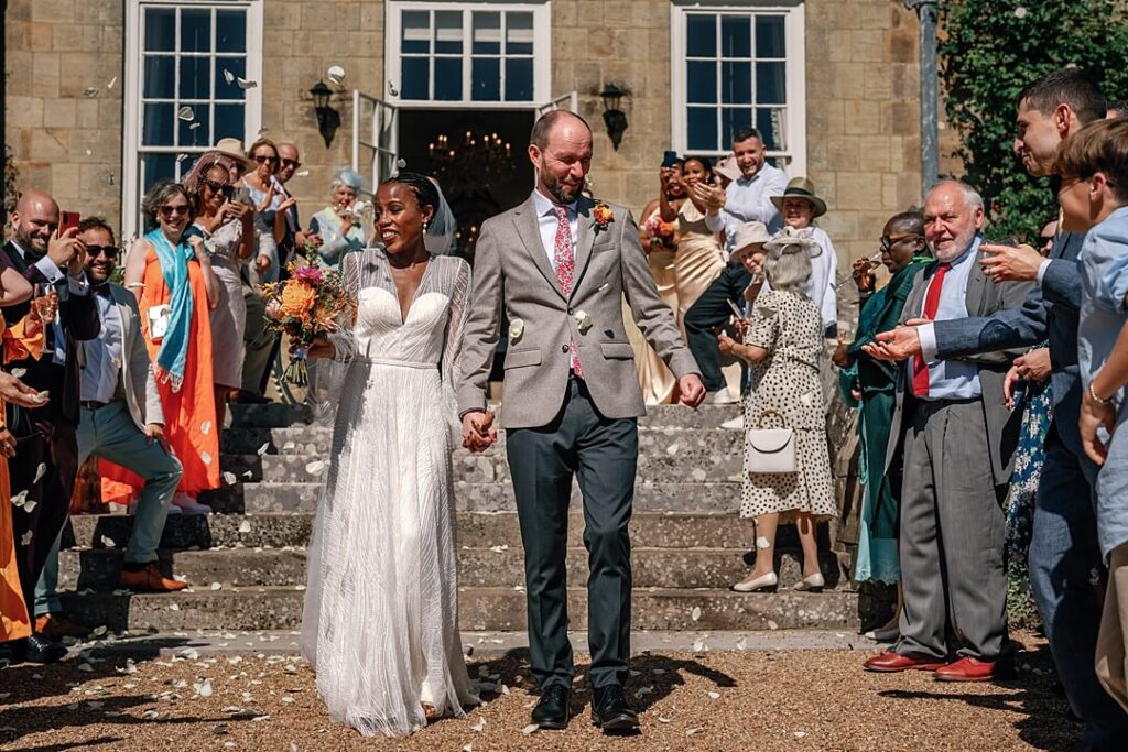 the confetti exit at cowdray house