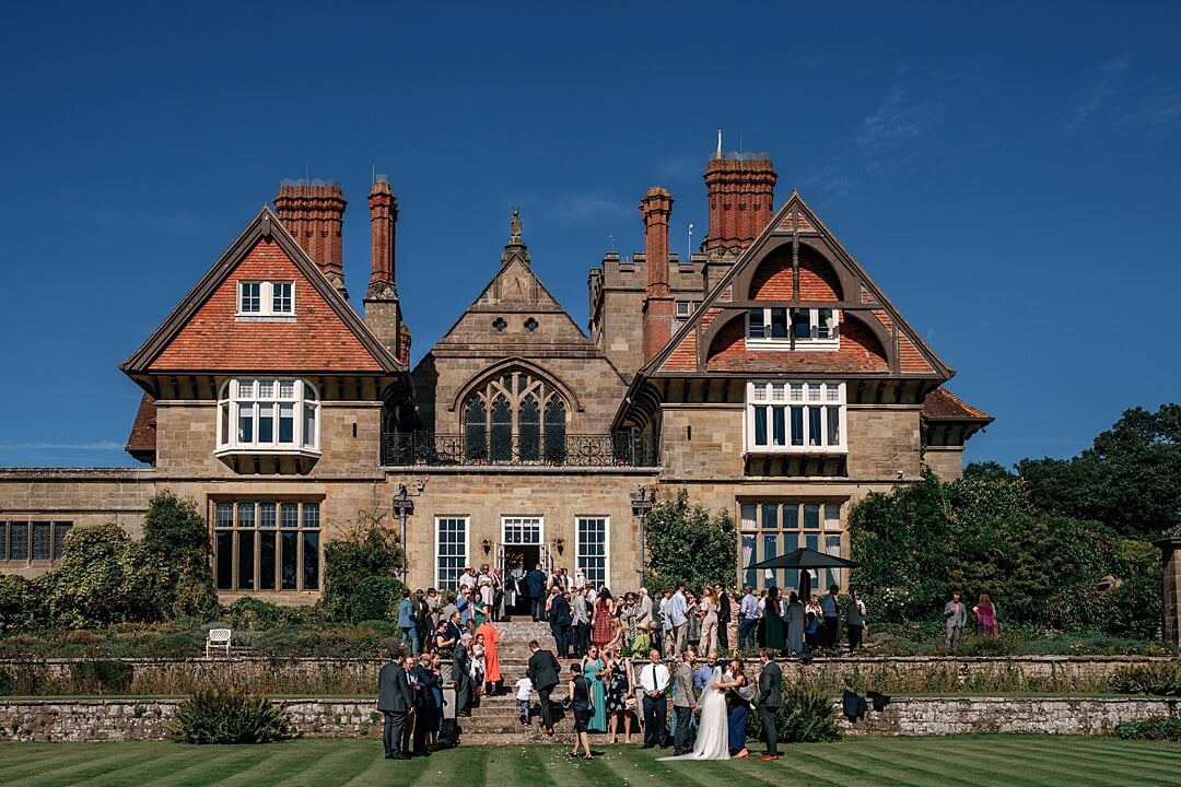 the drinks reception at cowdray house