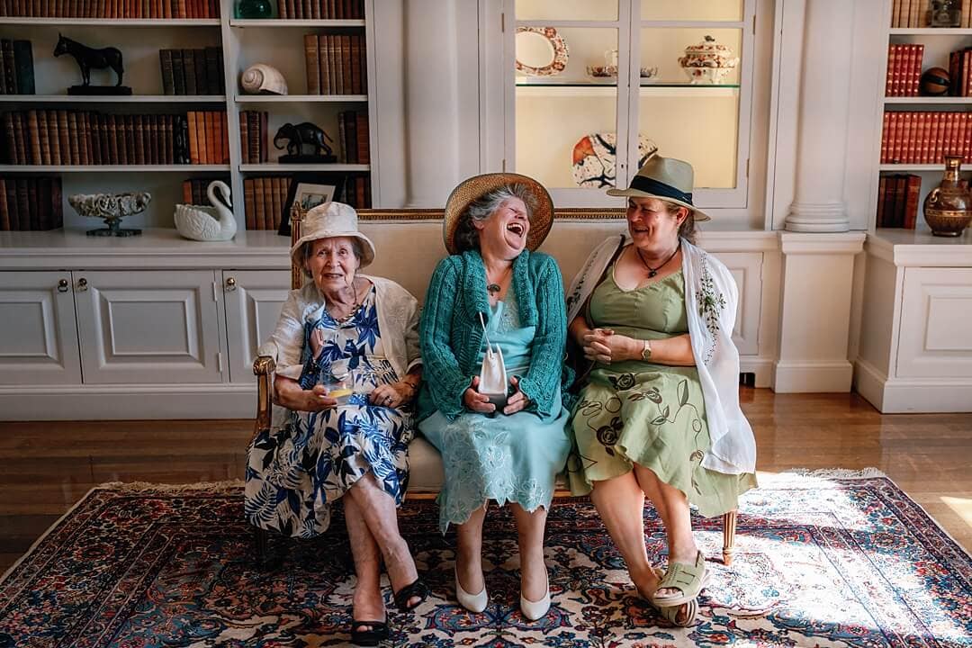 ladies having fun at cowdray house