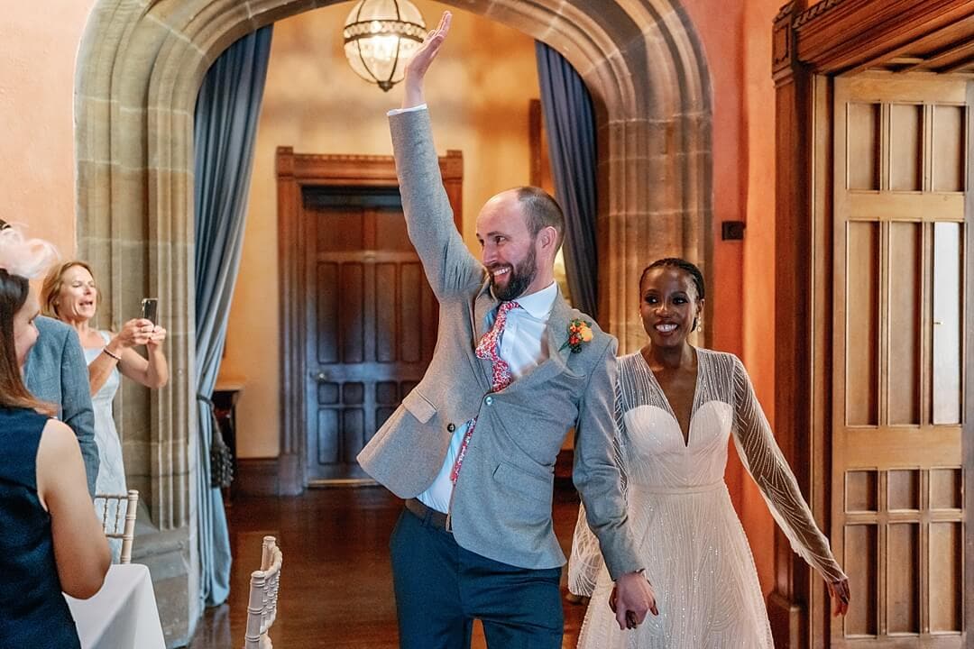 the bride and grooms buck hall entrance