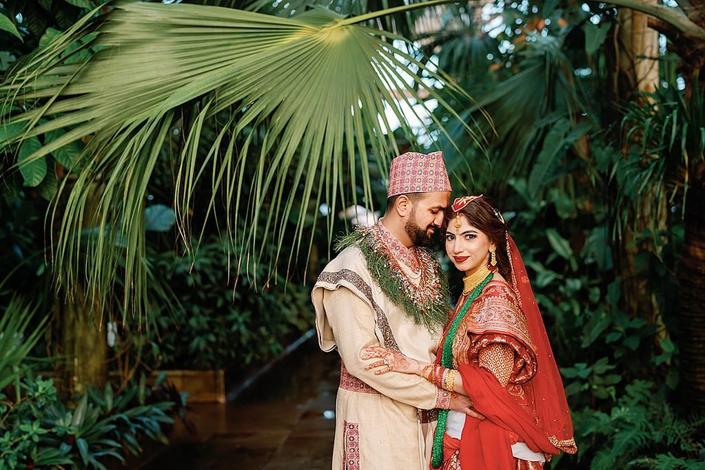 Couple Portrait at Palm House Kew Gardens