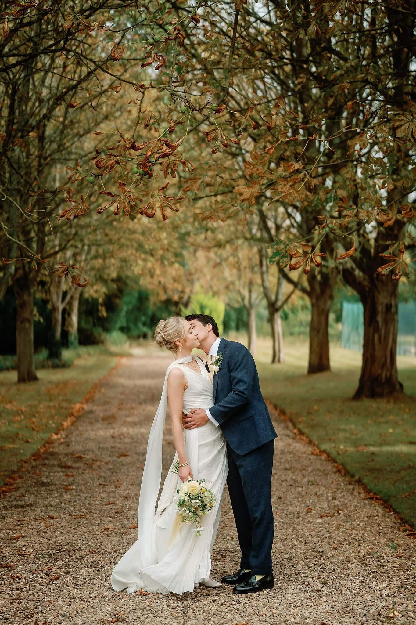 Bride and Groom Portrait at Ardington House