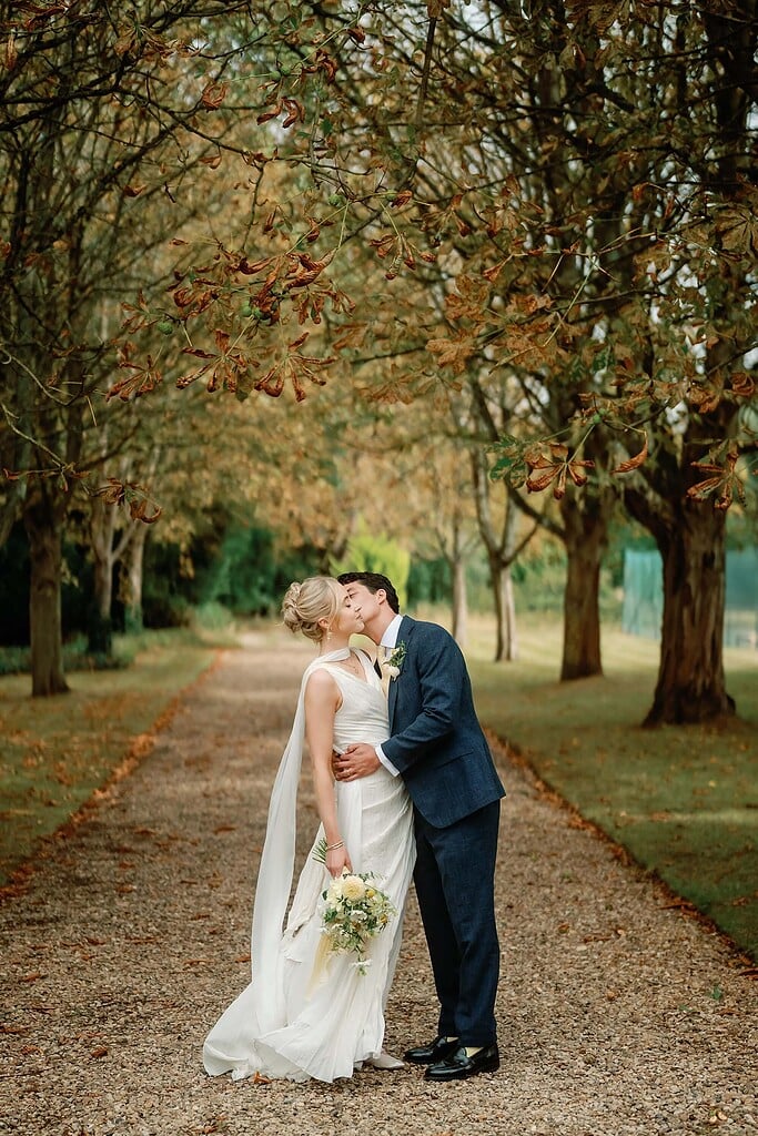 Bride and Groom Portrait at Ardington House